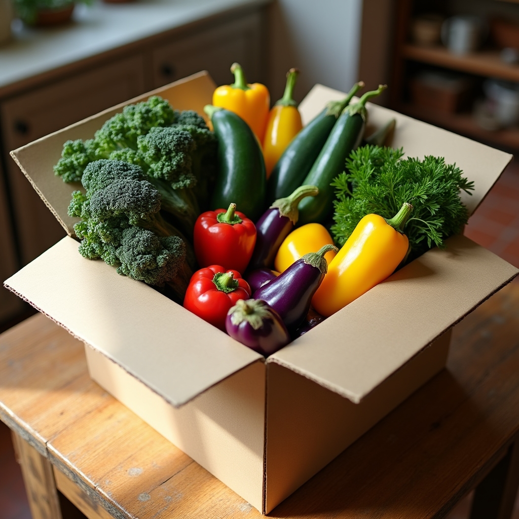 Box Famiglia con selezione abbondante di verdure e frutta stagionali